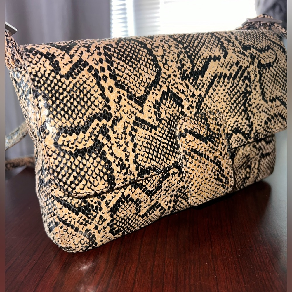 Liza Ganz Snake Print Shoulder Bag